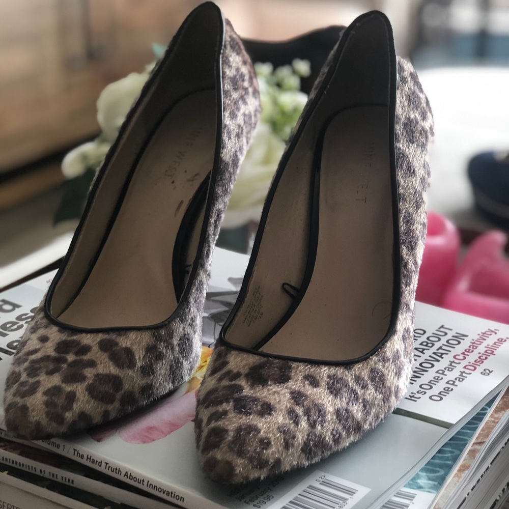Animal print pumps